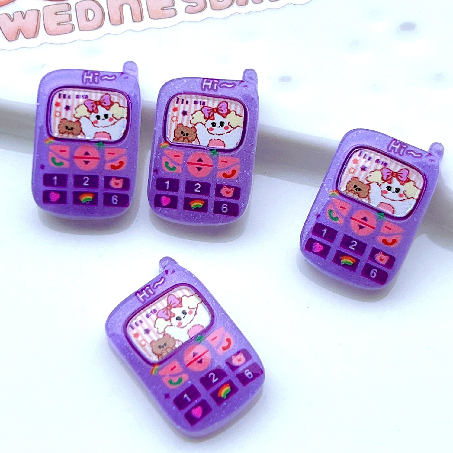 Wholesale 20pcs/pack Resin diy accessories mobile phone case diy hair accessories cream glue